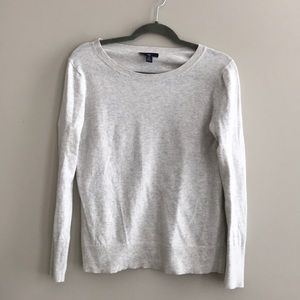 Grey crew neck sweater from Gap